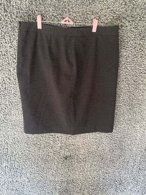 JM Studio by John Meyer Black Polka Dot Pencil Skirt